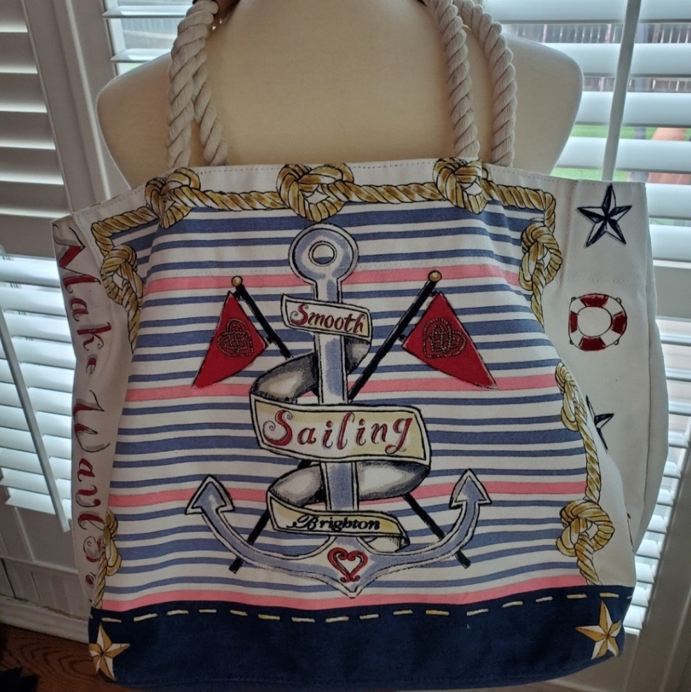 Large Brighton Nautical Tote